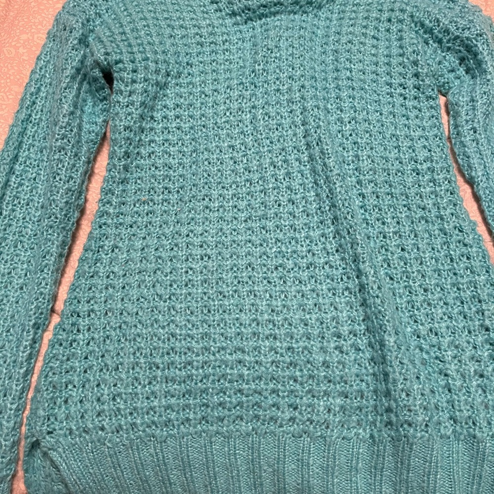 Rue21 Teal Chunky Crewneck Sweater